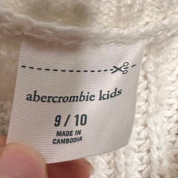 Abercrombie Cream Cardigan Button Front Abercrombie kids size 9/10 XS Women - Picture 5 of 5